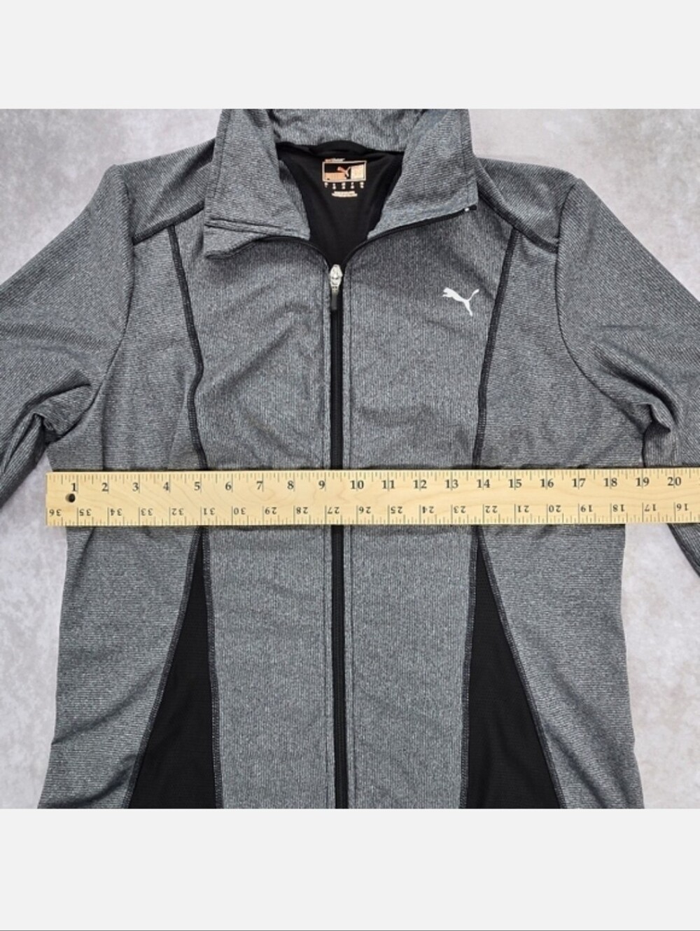 Puma Ribbed Zip-Up Athletic Jacket - Picture 11 of 15
